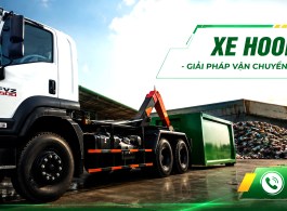 Ô tô chở rác Isuzu cơ cấu Hooklift
