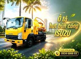 Ô tô hút bùn cống Isuzu